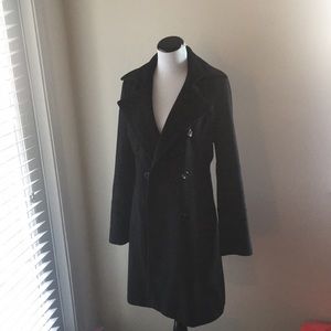 H&M black peacoat